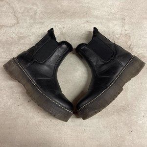 Union Bay Black Boots Size Men's US 8, Women's US 9.5, Faux fur lined